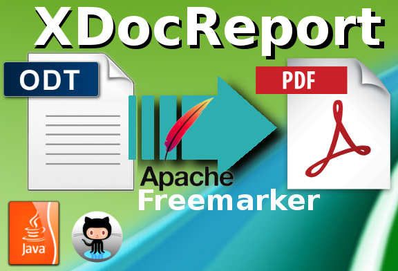 ODT to PDF using XDocReport and Apache Freemarker